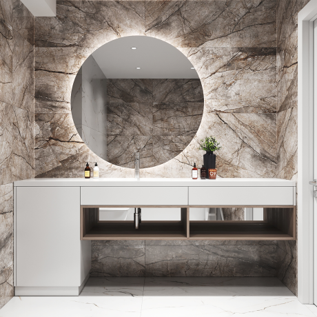 Mobilier pentru baie din MDF vopsit ,,Alicante"-1