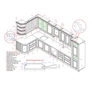 Кухня в классическом стиле из крашенного МДФ „Asti“-5