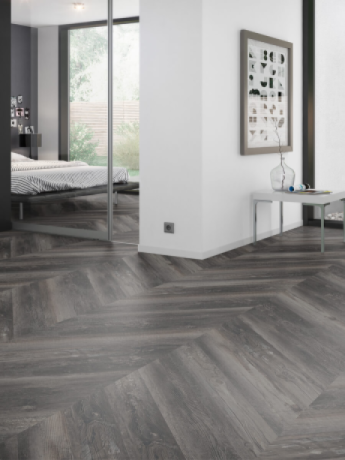 Виниловое клеевое покрытие на пол LVT One Flor Europe Smoked Pine Black (OFD-055-169)-2