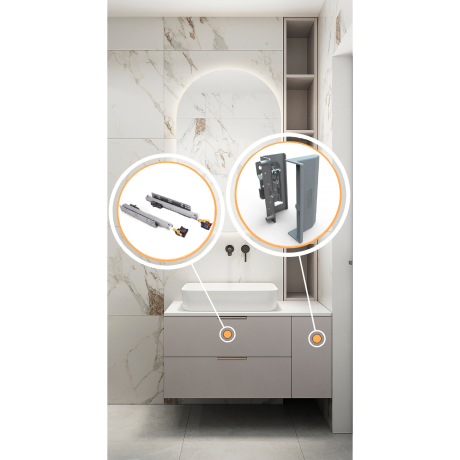 Mobilier pentru baie din MDF vopsit ,,Valencia"-2