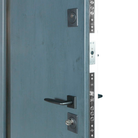 Дверь входная для дома Bulat House 705 Блый Атлас Антрацит-4