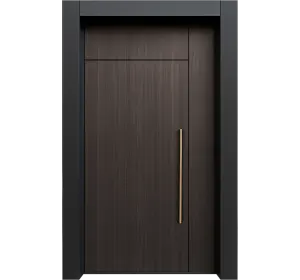 Ușă de exterior premium cu furnir natural NERO LINE
