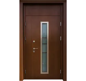 Ușă de exterior premium cu furnir natural PRIMA LINE