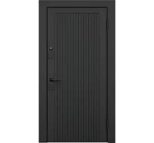 Ușă de exterior premium cu furnir natural CARBON