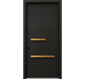 Ușă de exterior premium cu furnir natural SMART LOOK