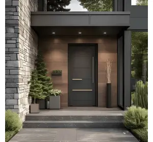 Ușă de exterior premium cu furnir natural SMART LOOK