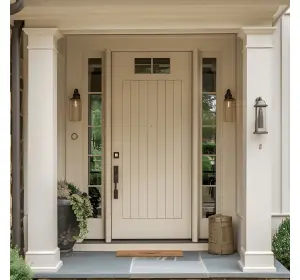 Ușă de exterior premium cu furnir natural VISITA