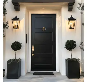 Ușă de exterior premium cu furnir natural SELENA