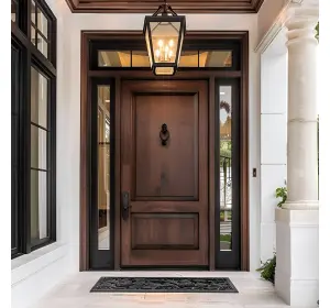 Ușă de exterior premium cu furnir natural ROYAL