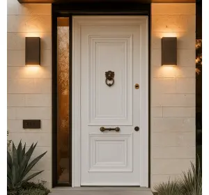 Ușă de exterior premium cu furnir natural OXFORD