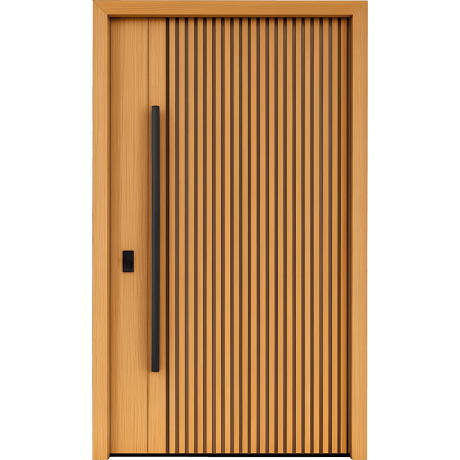 Входная дверь премиум с натуральным шпонном WOOD LINE-2
