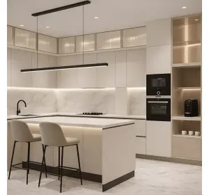 Bucătărie în stil modern din MDF AGT „Ivory Prestige“