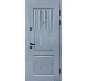 Ușă intrare apartament Termo Satus kvadro 269 / 263 Chrom / Alb mat