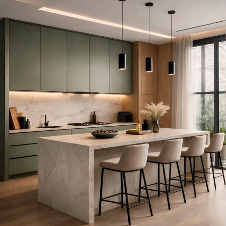 Кухня в стиле модерн из ДСП ламинированный Urban Loft-2
