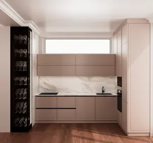 Кухня в стиле неоклассика из крашенного МДФ Novara